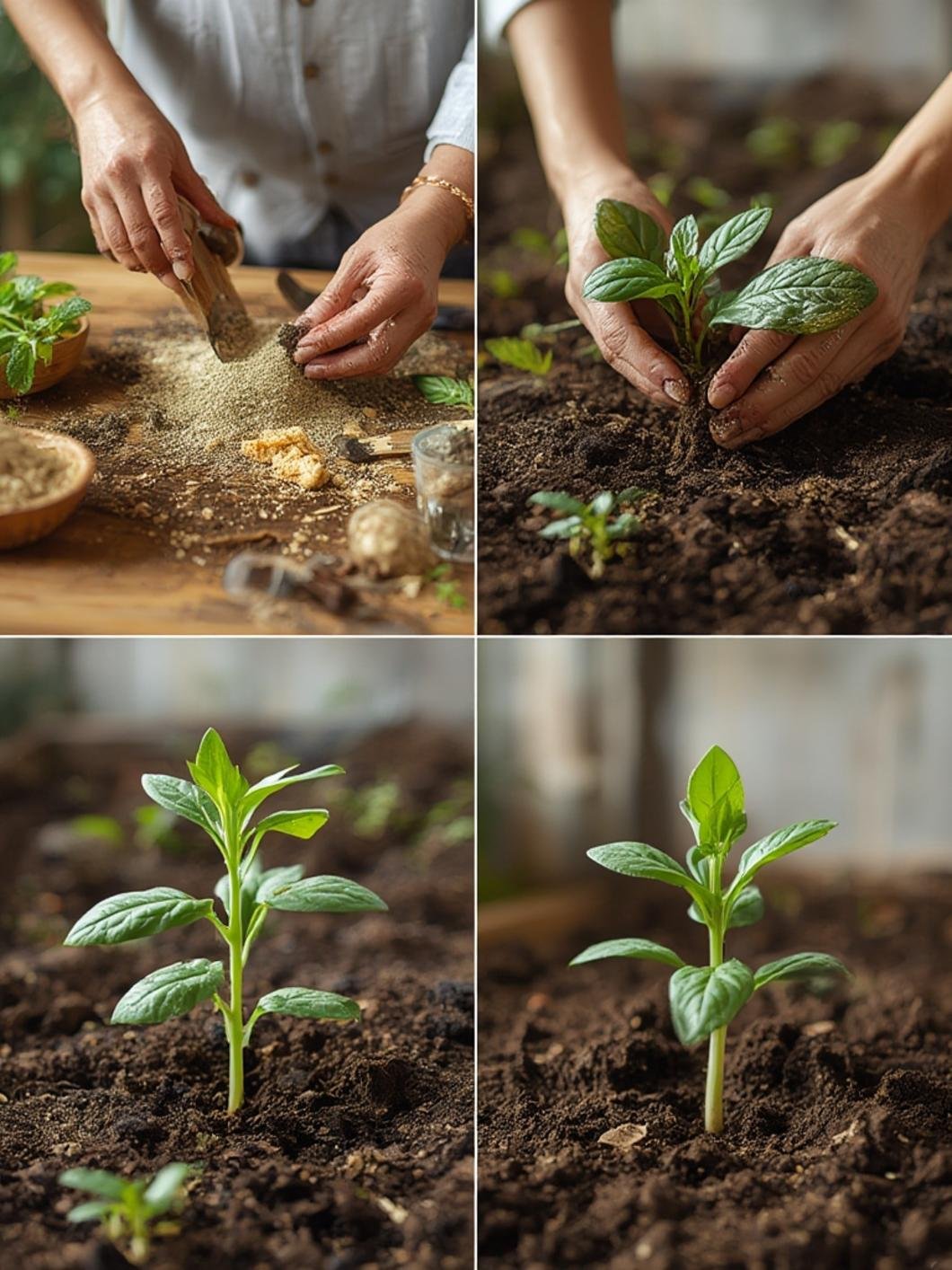 Montaje de compost casero en capas