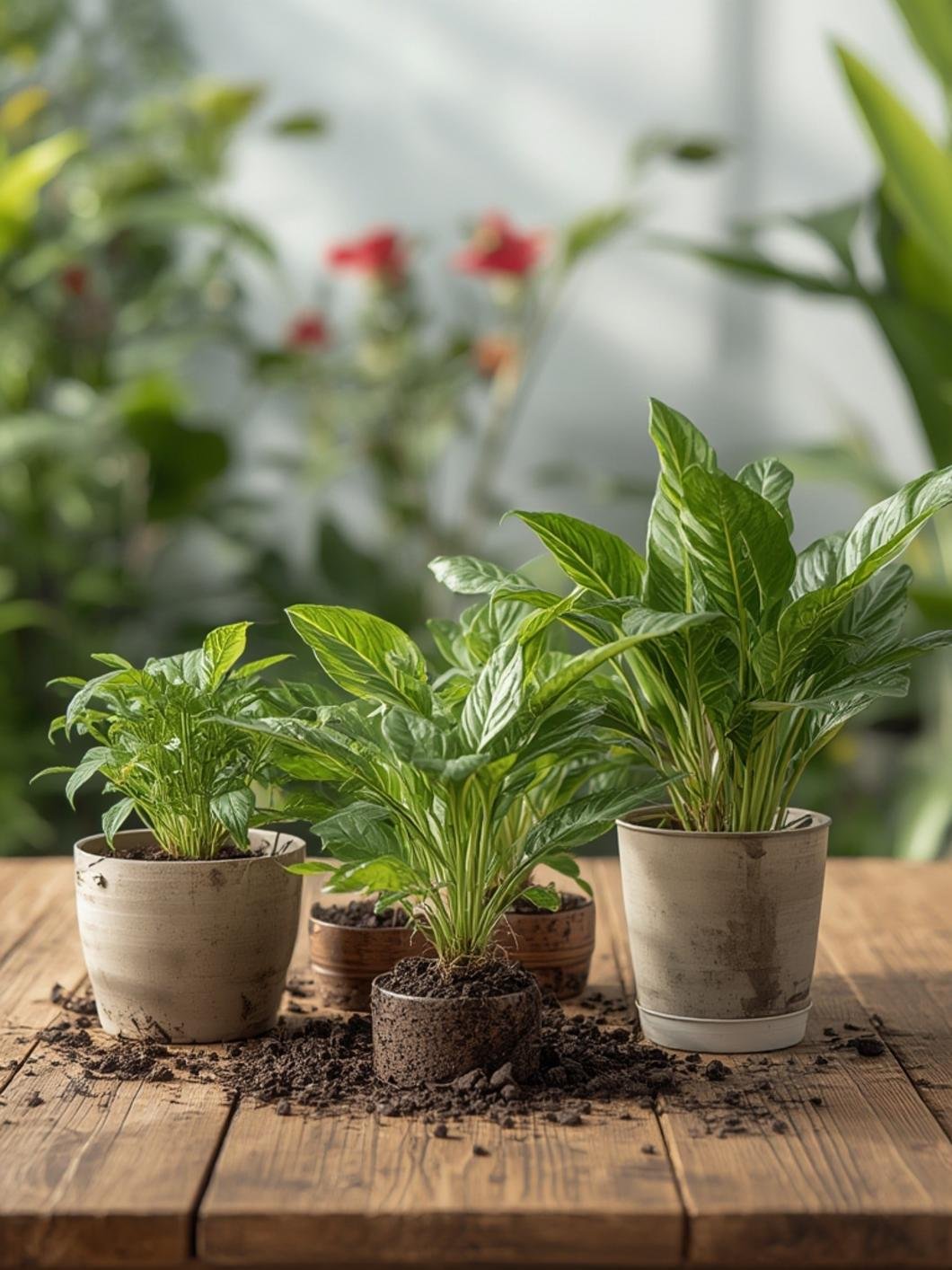 Preparación de plantas de interior