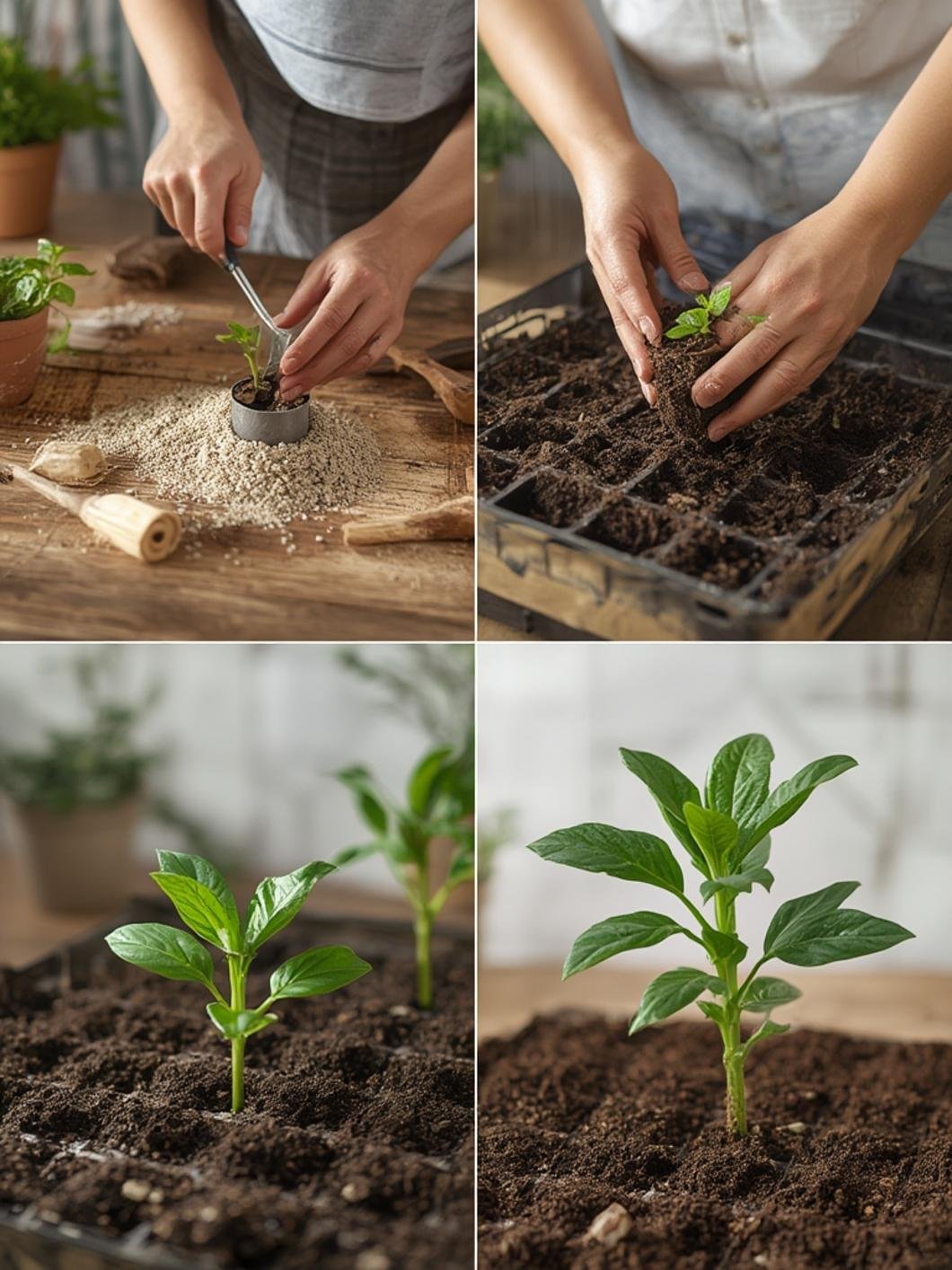 Huerto en balcón con hierbas y hortalizas