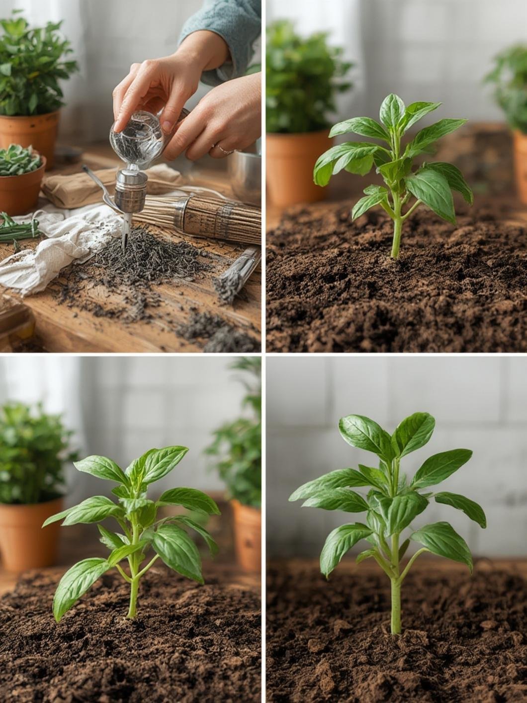 Instalación paso a paso de plantas colgantes