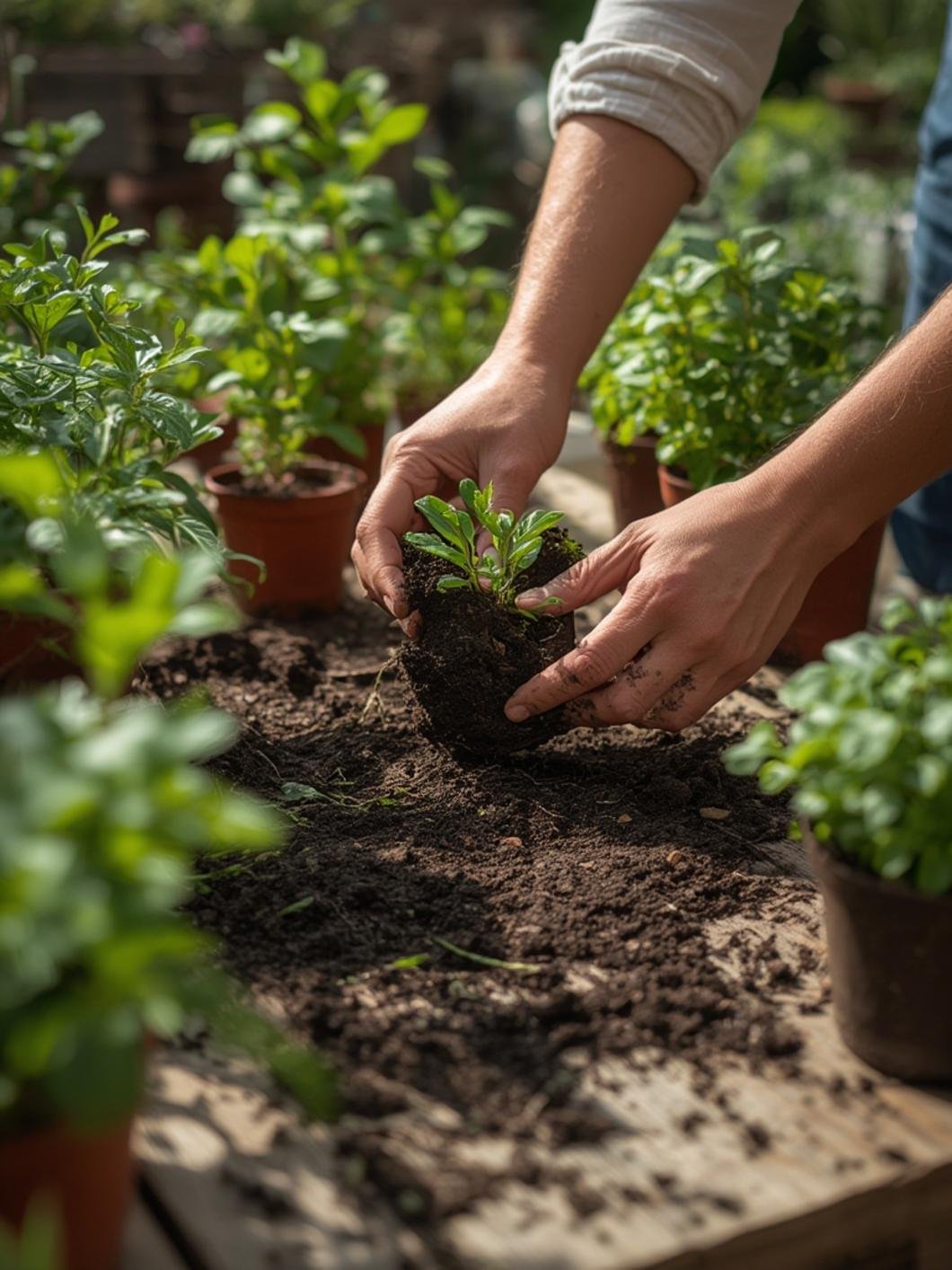 Manejo correcto de macetas