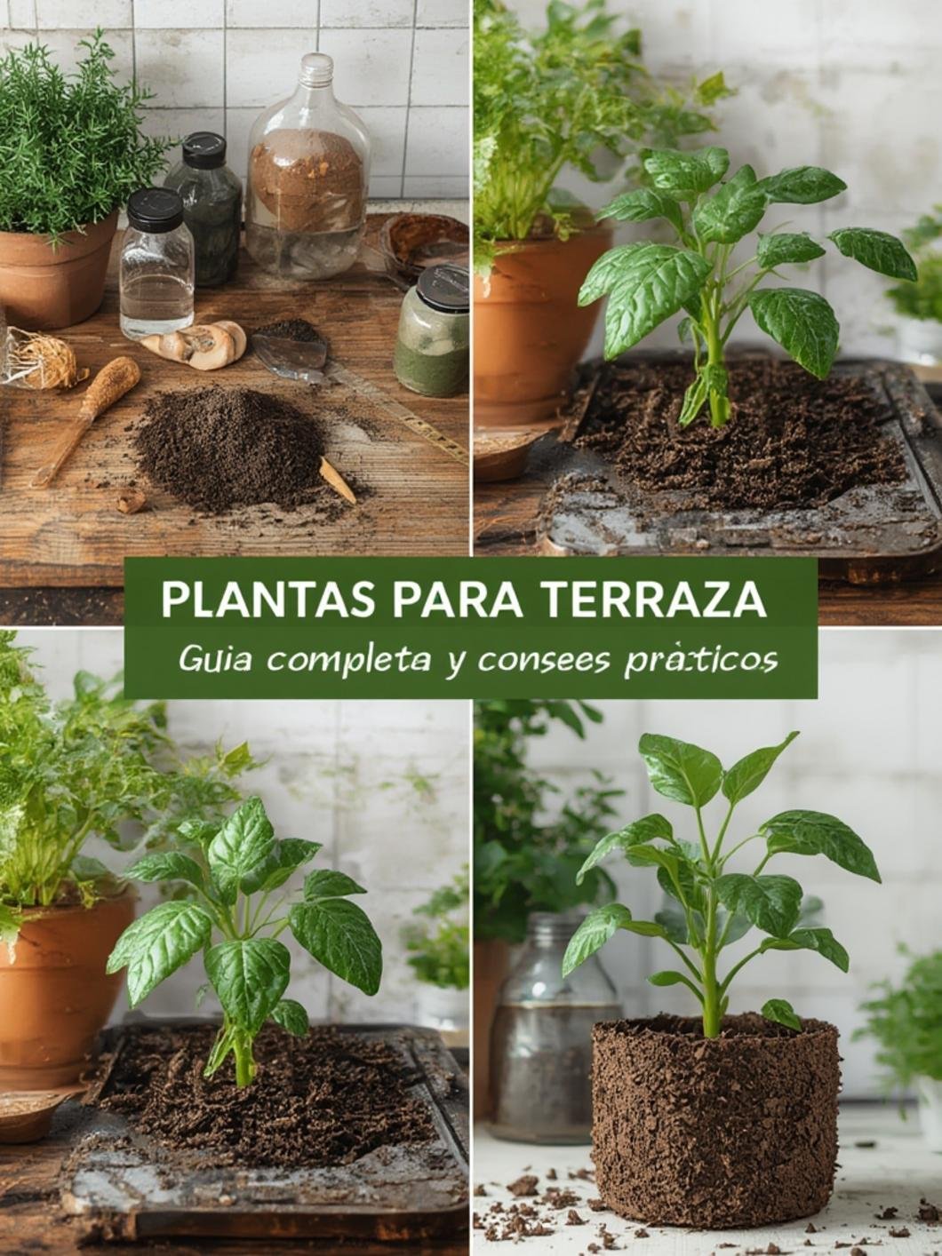 Plantas diseñadas en terraza